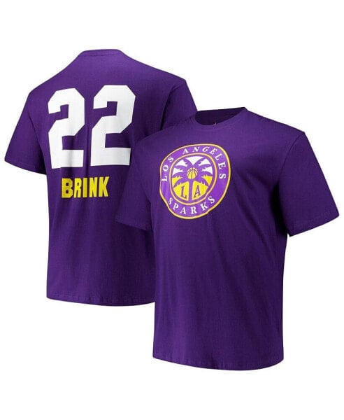 Men's and Women's Cameron Brink Purple Los Angeles Sparks Big Tall Name Number T-Shirt