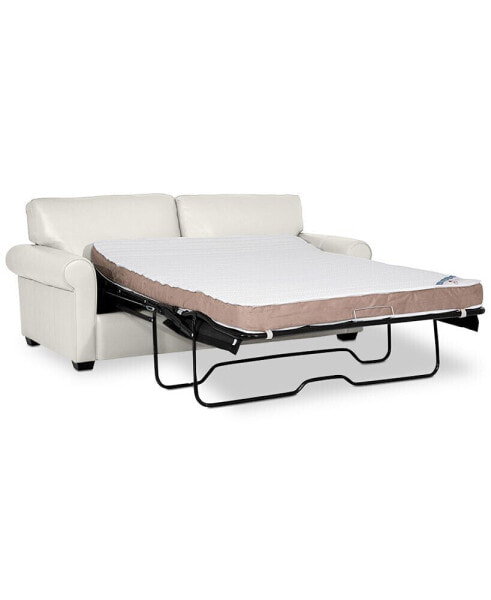 Orid 77" Full Roll Arm Leather Sleeper, Created for Macy's