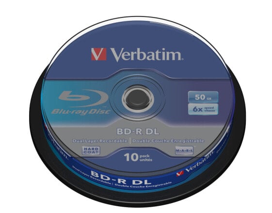 Verbatim 43746 чистые Blu-ray диски BD-R 50 GB 10 шт