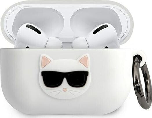 Karl Lagerfeld Etui ochronne KLACAPSILCHWH Silicone Choupette do AirPods Pro białe