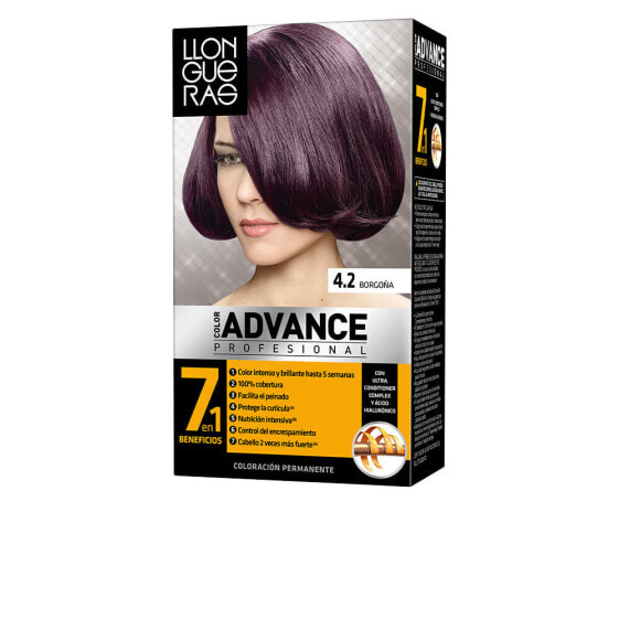 Llongueras Color Advance Permanent Hair Color No. 4.2 Перманентная краска для волос, оттенок богунский