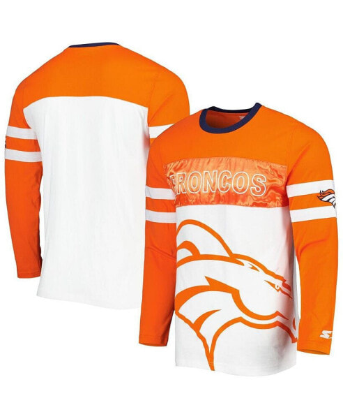 Men's Orange, White Denver Broncos Halftime Long Sleeve T-shirt
