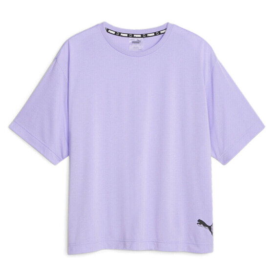 Puma ArcHitect Crew Neck Short Sleeve T-Shirt Womens Purple Casual Tops 53994004