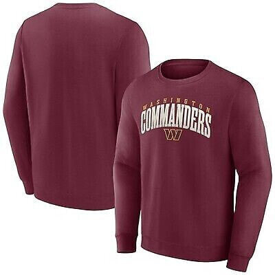 NFL Washington Commanders Men's Varsity Letter Long Sleeve Crew Fleece