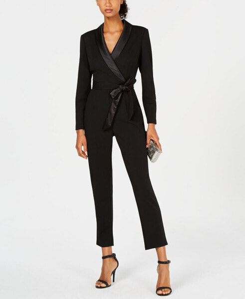 Комбинезон Adrianna Papell Tuxedo Jumpsuit