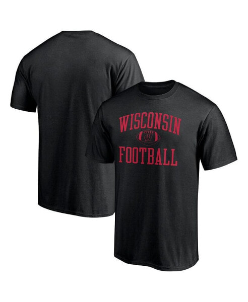 Men's Black Wisconsin Badgers First Sprint Team T-shirt