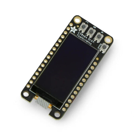 FeatherWing OLED display 128x64px - pad for Feather - STEMMA QT/Qwiic - Adafruit 4650