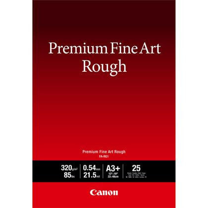 Canon FA-RG1 Premium Fine Art Rough Paper - A3 Plus - 25 sheets - 320 g/m² - Inkjet - A3+ - White - 25 sheets - 540 µm