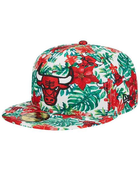 Men's Chicago Bulls Tropical Hibiscus 59FIFTY Fitted Hat