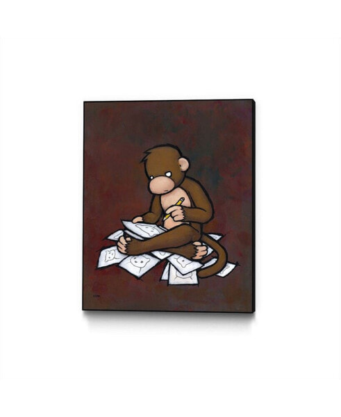 Luke Chueh Even A Monkey Art Block Framed 16" x 20"