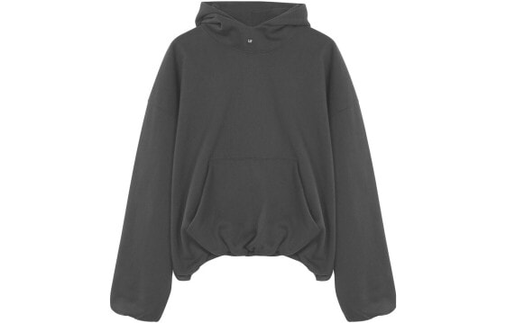 YEEZY Logo Hoodie 纯色套头连帽宽松夹绒卫衣 男女同款 深灰色 / Худи YEEZY Logo Hoodie SS22-034