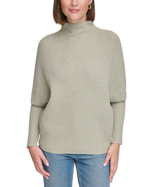 Women's Funnel Neck Dolman-Sleeve Sweater