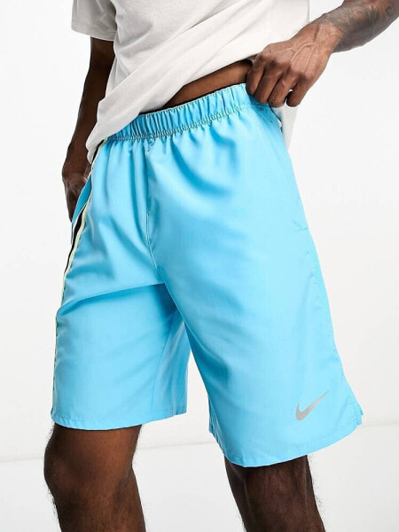 Nike Running D.Y.E. Challenger shorts in blue