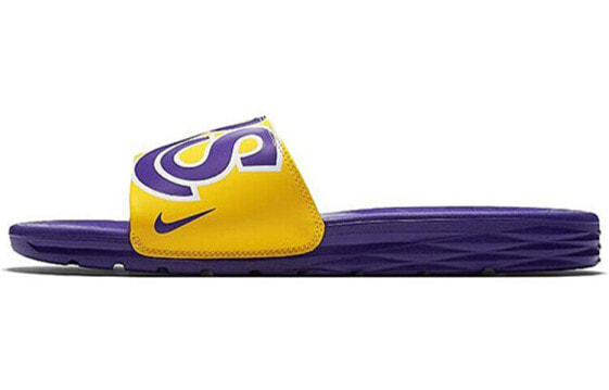 Nike Benassi Solarsoft "Lakers" NBA Sports Slippers