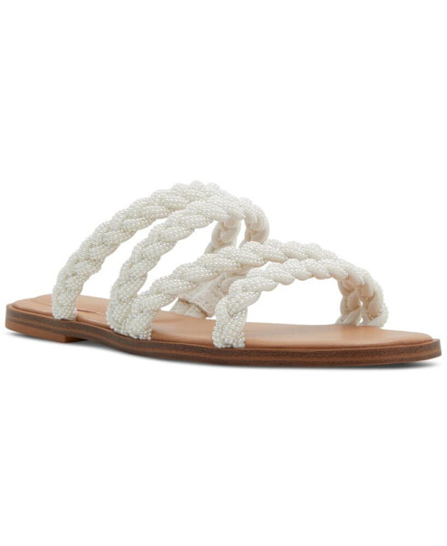 Women's Tritoney Braided Strappy Slide Flat Sandals