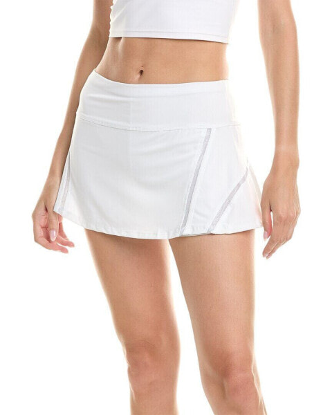 Lucky In Love Mesh In-Line Skirt Women's White L