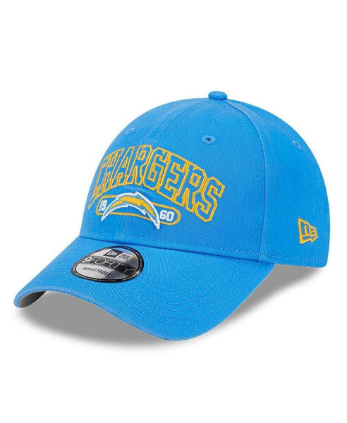 Men's Powder Blue Los Angeles Chargers Outline 9FORTY Snapback Hat