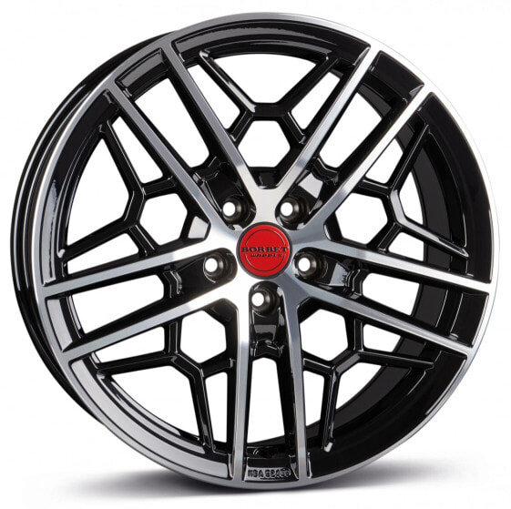 Колесный диск литой Borbet GTY black rim polished glossy 8.5x19 ET35 - LK5/112 ML66.5
