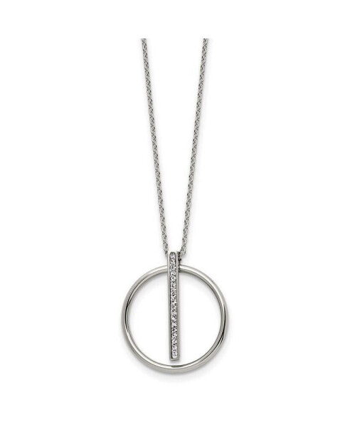 Chisel preciosa Crystal Pendant Cable Chain Necklace