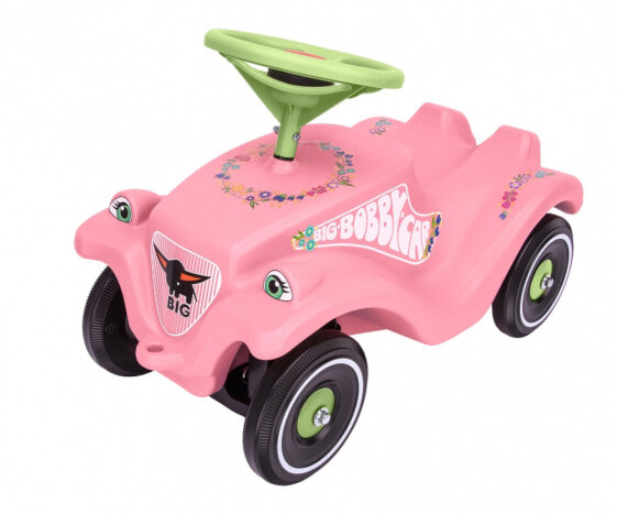 Машинка - каталка BIG Bobby Car Classic Flower. С 1 года. Розовый, зеленый. 800056110