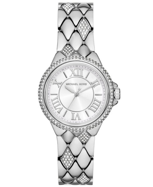 Women's Camille Three-Hand Silver-Tone Stainless Steel Watch 33mm
