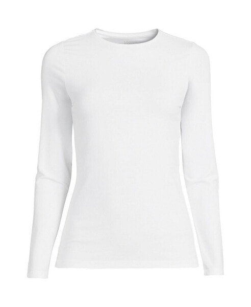 Women's Long Sleeve Lightweight Jersey Crew Neck Top