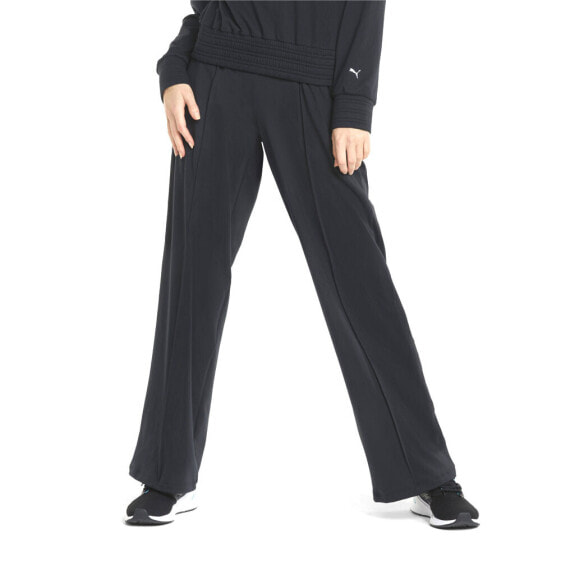 Puma Fashion Luxe Cloudspun Pants Womens Black Athletic Casual Bottoms 521510-01