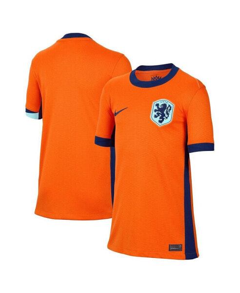 Big Boys and Girls Orange Netherlands National Team 2024 Home Replica Blank Jersey