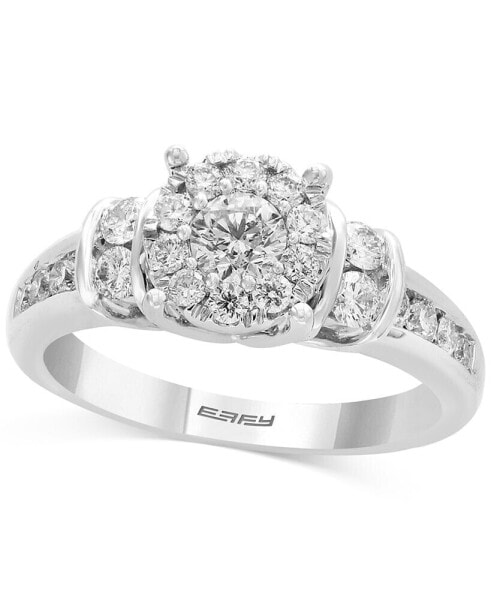 Кольцо EFFY® Diamond Halo Engagem...