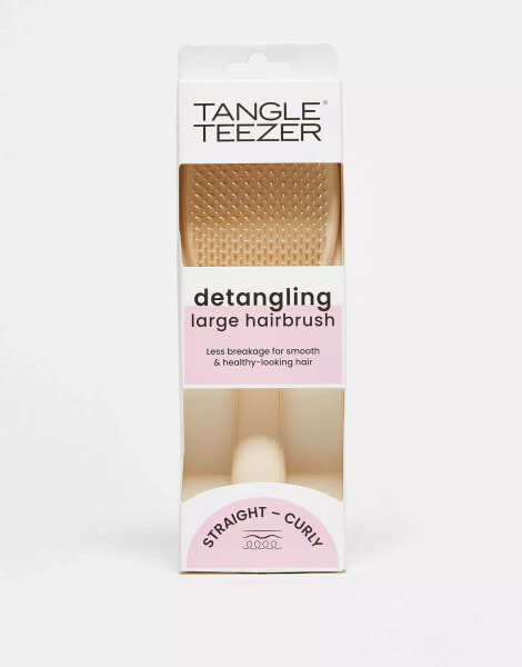 Tangle Teezer The Large Wet Detangler Straight - Curly Hairbrush - Vanilla Latte