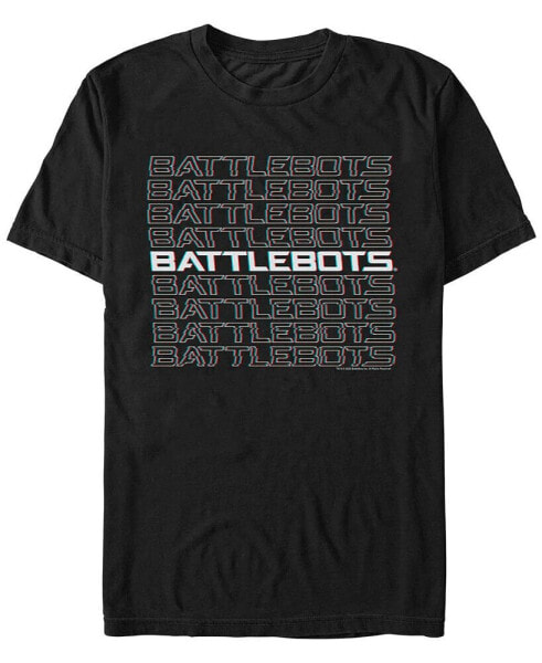 Men's Battlebots Glitch Logo Short Sleeve T-shirt