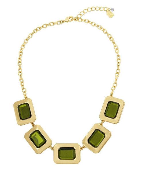 Robert Lee Morris Soho stone Bib Necklace