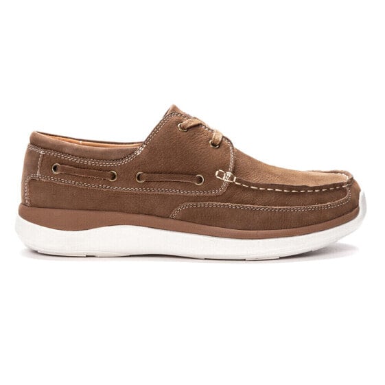 Propet Pomeroy Boat Mens Brown Casual Shoes MCA082STR