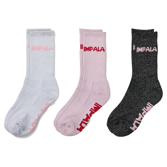 IMPALA ROLLERS Skate crew socks 3 pairs