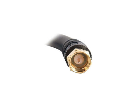 C2G 29131 Value Series F-Type RG6 Coaxial Video Cable, Black (3 Feet, 0.91 Meter