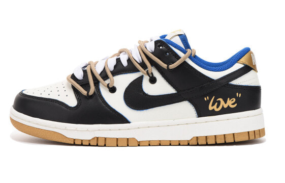 【定制球鞋】 Nike Dunk Low 情人节主题 字母 解构 高街 低帮 板鞋 女款 黑色 / Кроссовки Nike Dunk Low FB7173-141