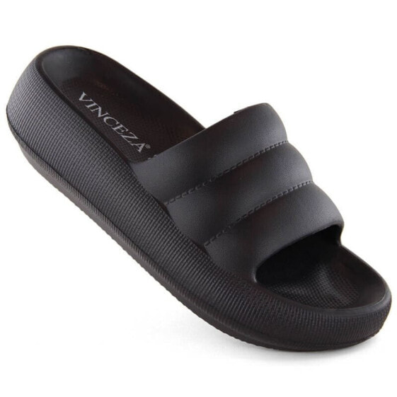 Vinceza W JAN307A platform flip-flops, black