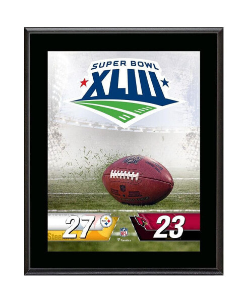 Pittsburgh Steelers vs. Arizona Cardinals Super Bowl XLIII 10.5" x 13" Sublimated Plaque