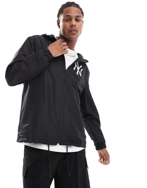 New Era New York Yankees rain coat in black