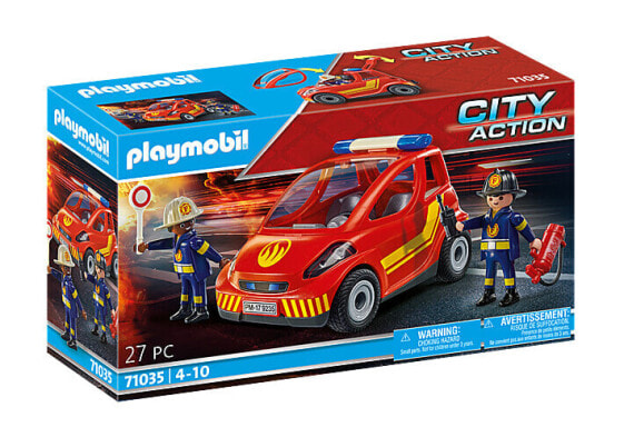 Игровой набор Playmobil Fire department small car 71035 (Пожарный департамент маленький автомобиль)