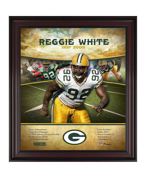 Reggie White Green Bay Packers Framed 15" x 17" Hall of Fame Career Profile