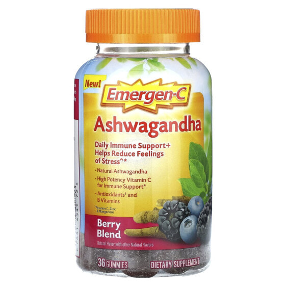 Ashwagandha, Berry Blend, 36 Gummies