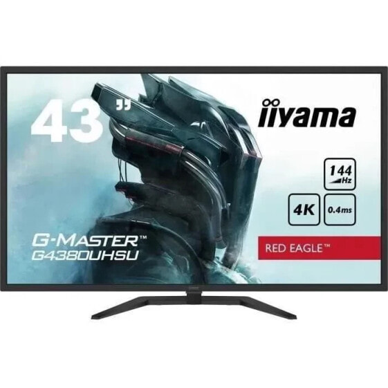 Gamer PC -Bildschirm - IIYAMA G4380UHSU -B1 - G -MASTER - 43 4K - SAD DAL - 0,4 ms - 144Hz - HDMI 2.0 / DisplayPort - AMD freesync