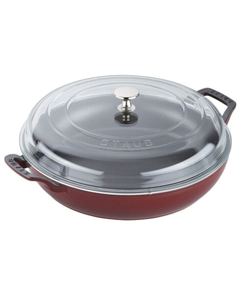 Cast Iron 3.5 Quart Braiser with Glass Lid