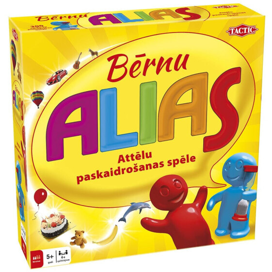 TACTIC Board Game Alias Junior Children´s Edition Latvian Language doll