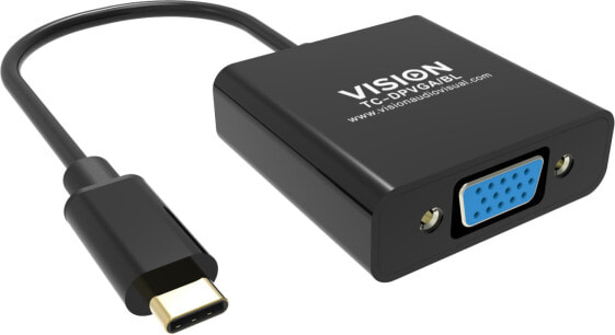Vision TC-USBCVGA/BL - USB Type-C - VGA (D-Sub) - Male - Female - Straight - Straight