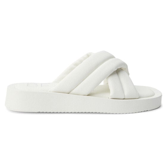 BEACH by Matisse Piper Platform Slide Womens White Casual Sandals PIPER-103