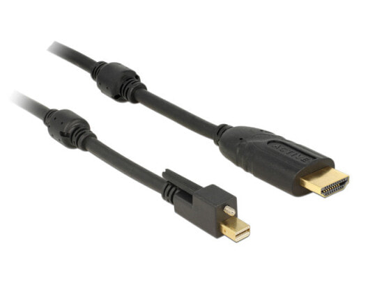 Delock 83731 - 3 m - Mini DisplayPort - HDMI - Male - Male - Gold