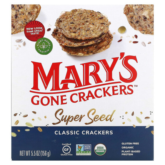 Super Seed Crackers, Classic, 5.5 oz (156 g)