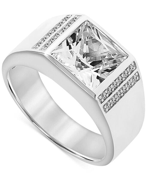 Men's Lab-Created White Sapphire (6-1/3 ct. t.w.) Ring in Sterling Silver